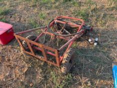 Oxyacetylene trolley, gauges and torches