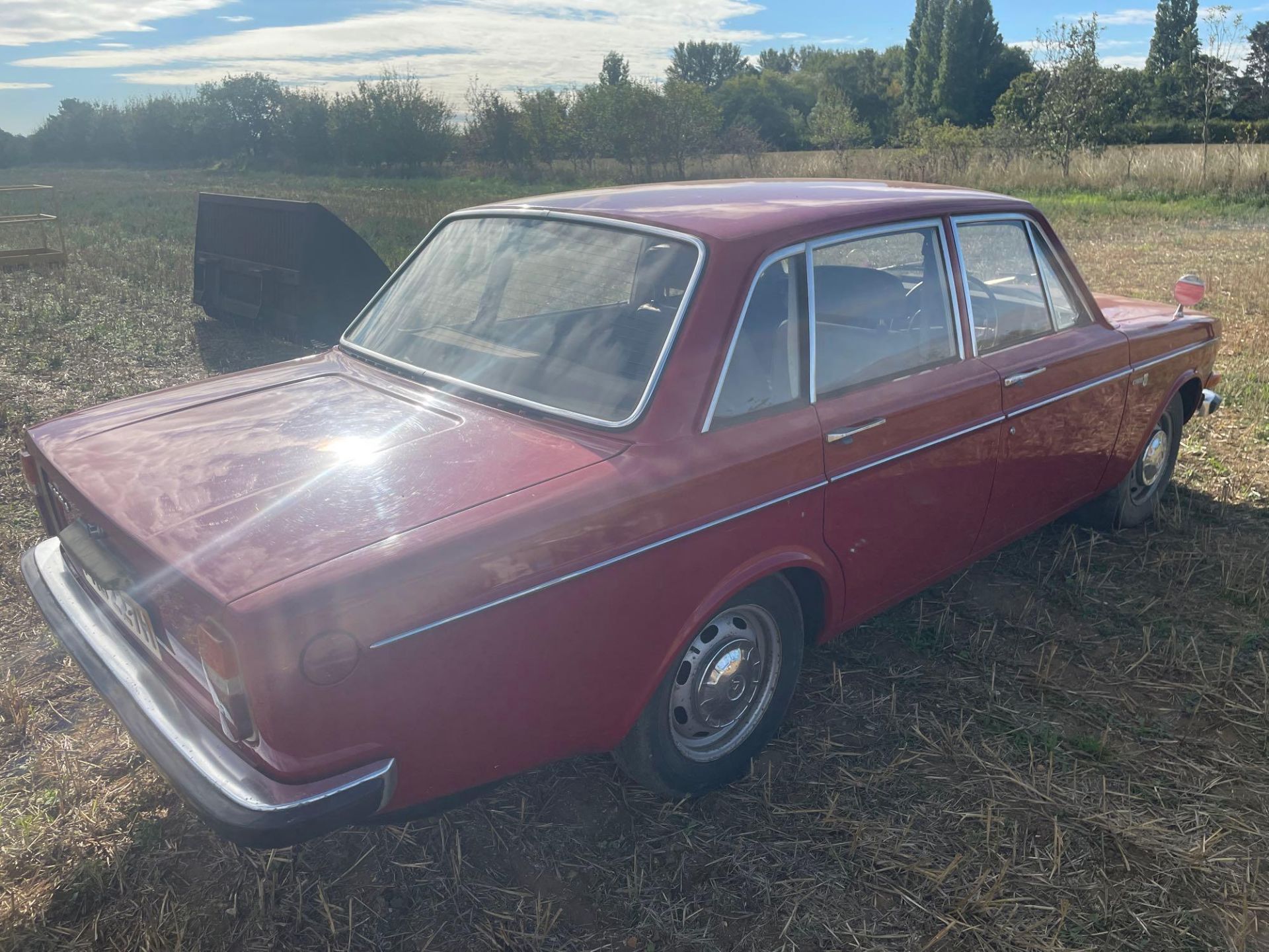 *1970 Volvo 144GL 2wd car, B20 2.0l engine, red, leather seats, manual. Reg No: PRO 227H. Mileage: 5 - Image 3 of 4