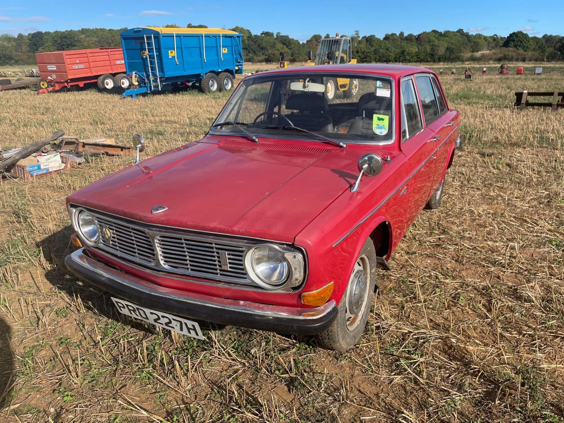 *1970 Volvo 144GL 2wd car, B20 2.0l engine, red, leather seats, manual. Reg No: PRO 227H. Mileage: 5 - Image 2 of 4