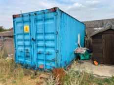 Chemical store container 20ft. To be sold in situ, buyer to remove