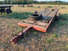 Massey Ferguson 30 5m single axle flat bed drill trailer