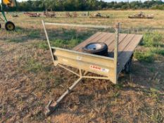 Logic ATV flat bed trailer 2m x 1.4m with front rave on 155/70R13 wheels and tyres