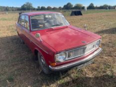 *1970 Volvo 144GL 2wd car, B20 2.0l engine, red, leather seats, manual. Reg No: PRO 227H. Mileage: 5