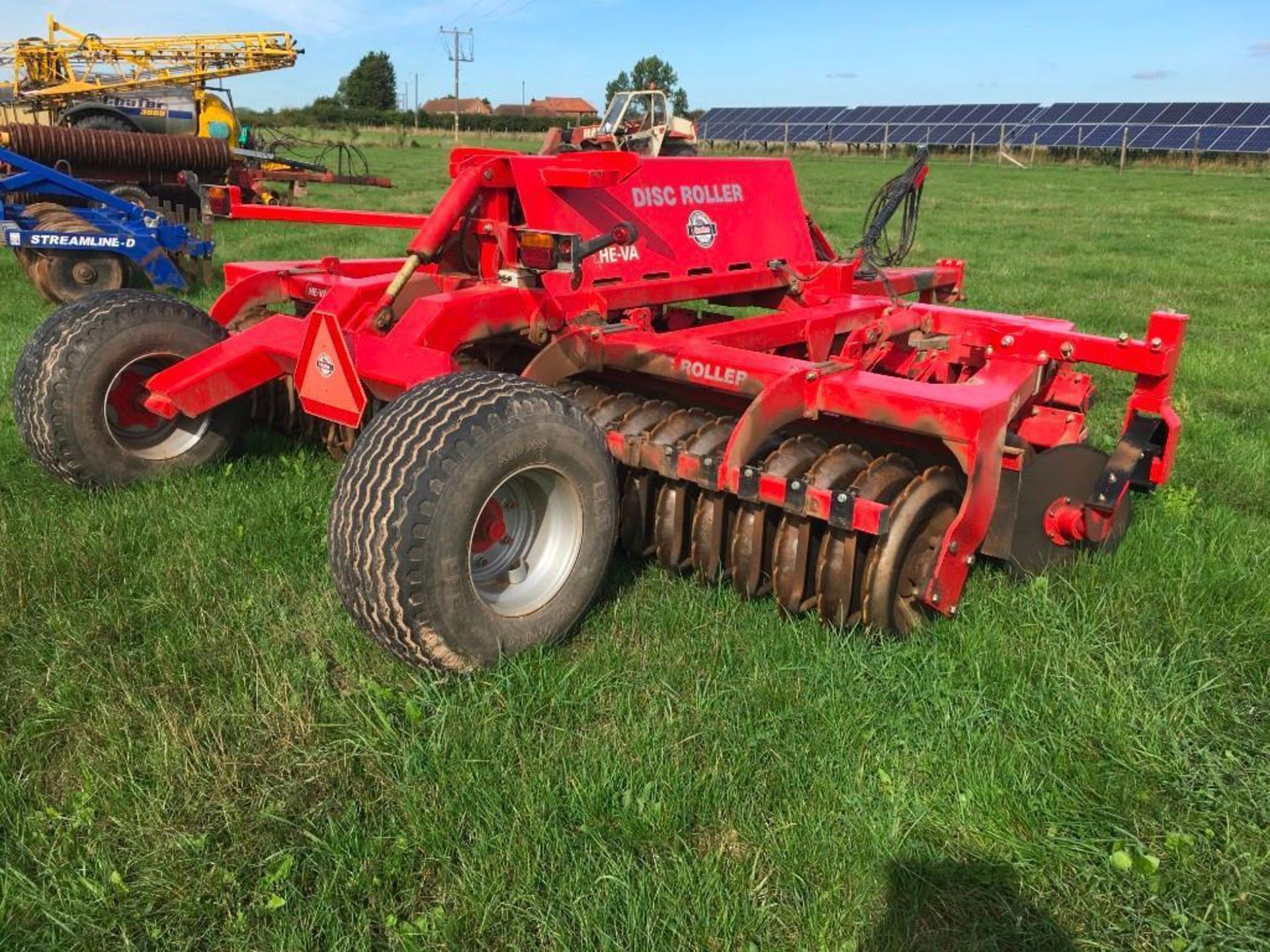 2015 He-Va 4m disc roller, visual and electronic depth control management, on the farm from new. Ser - Image 5 of 8