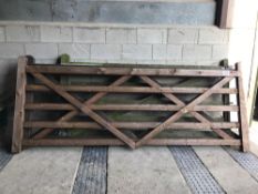 3 x wooden gates (approx sizes 2x 3m 1x 2.5m)