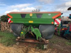 2011 Amazon Profis ZAM 3001 fertiliser spreader up to 36m. C/w hopper extensions, weigh system and c