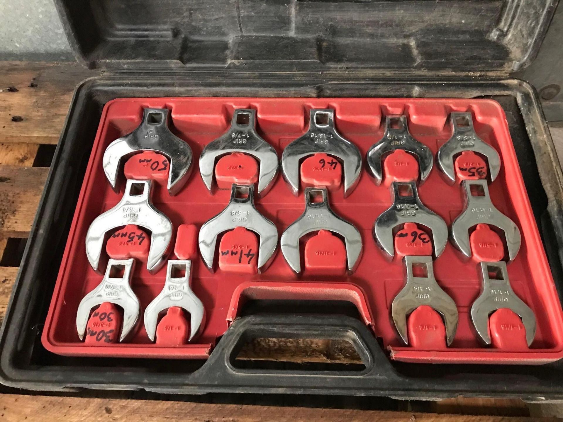 14 piece crows foot spanner set - Image 2 of 2