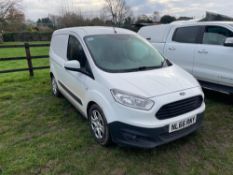 2016 Ford Transit Courier van. 1.5l diesel engine, manual gearbox, white on Continental 195/60R15H w