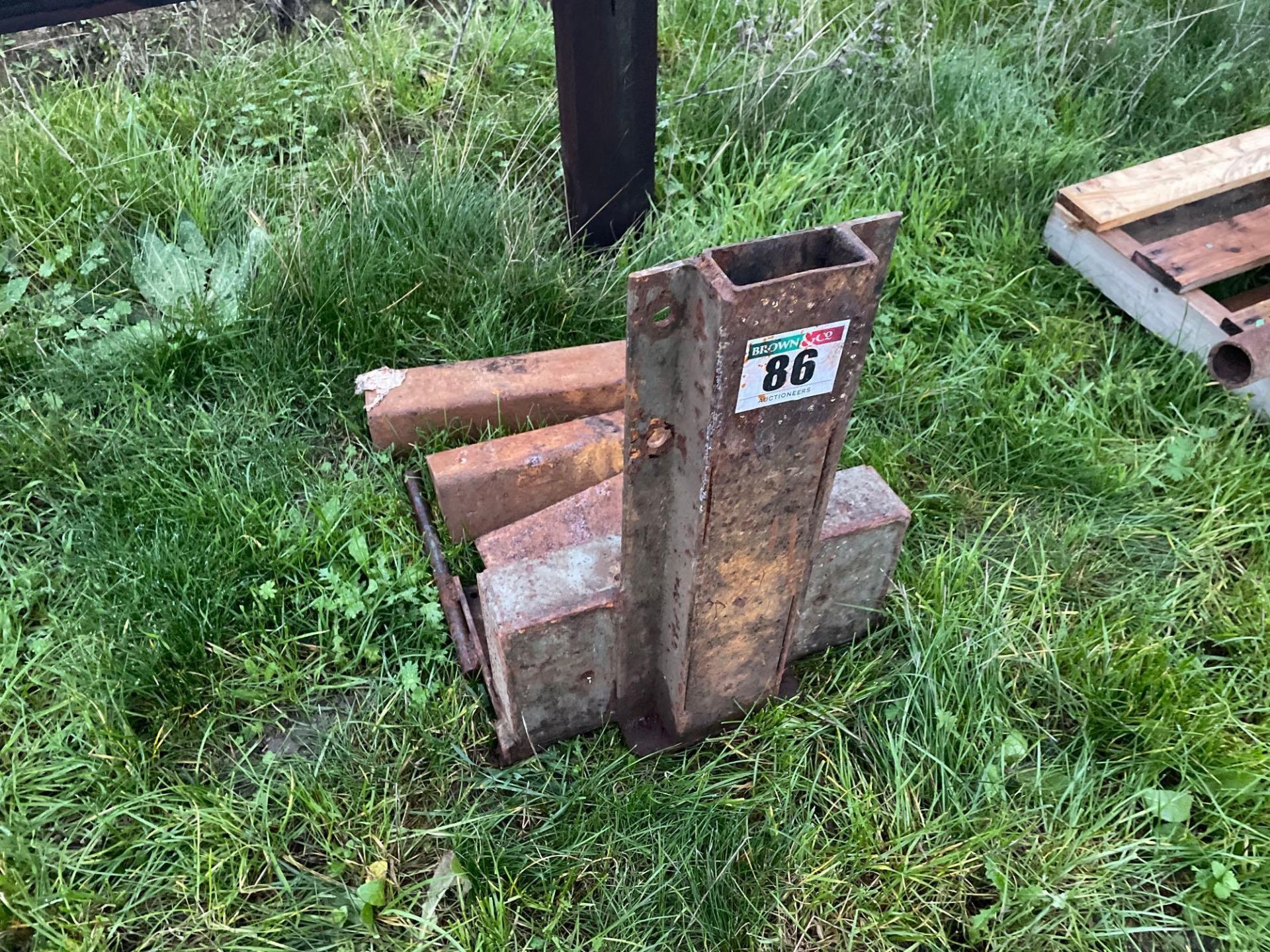 Front wafer weight frame and weights to suit Ferguson Grey Gold vineyard tractor