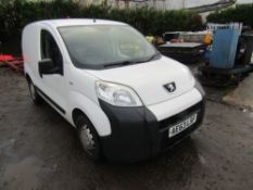 63 reg PEUGEOT BIPPER S HDI (RUNS BUT INTERMITTENT STARTING FAULT) 1ST REG 09/13, TEST 07/22, NO