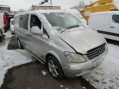 54 reg MERCEDES VITO 115 LONG WITH SIDE WINDOWS, 1ST REG 11/11, 196007M, V5 HERE, 8 FORMER