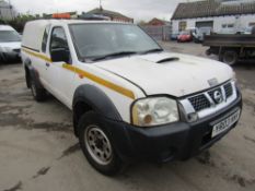 03 reg NISSAN D22 2.5 DI 4 X 4 PICKUP (NON RUNNER) (DIRECT COUNCIL) 1ST REG 03/03, TEST 01/22,