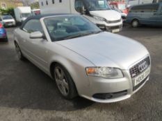 06 reg AUDI A4 SPORT TDI 140 CONVERTIBLE, 1ST REG 06/06, TEST 10/22, 140288M, V5 HERE, 8 FORMER