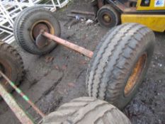 RED TRAILER AXLE [+ VAT]