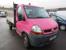 06 reg RENAULT MASTER CMML35 DCI 100 MWB TIPPER (DIRECT COUNCIL) 1ST REG 05/06, 117489M, V5 HERE,