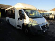 60 reg FIAT DUCATO TWIN AXLE MINIBUS (DIRECT COUNCIL) 1ST REG 02/11, TEST 02/22, 127035M, V5 HERE,