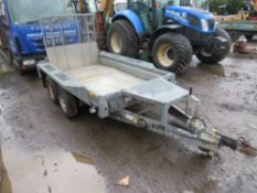 IFOR WILLIAMS TWIN AXLE PLANT TRAILER C/W RAMP [+ VAT]