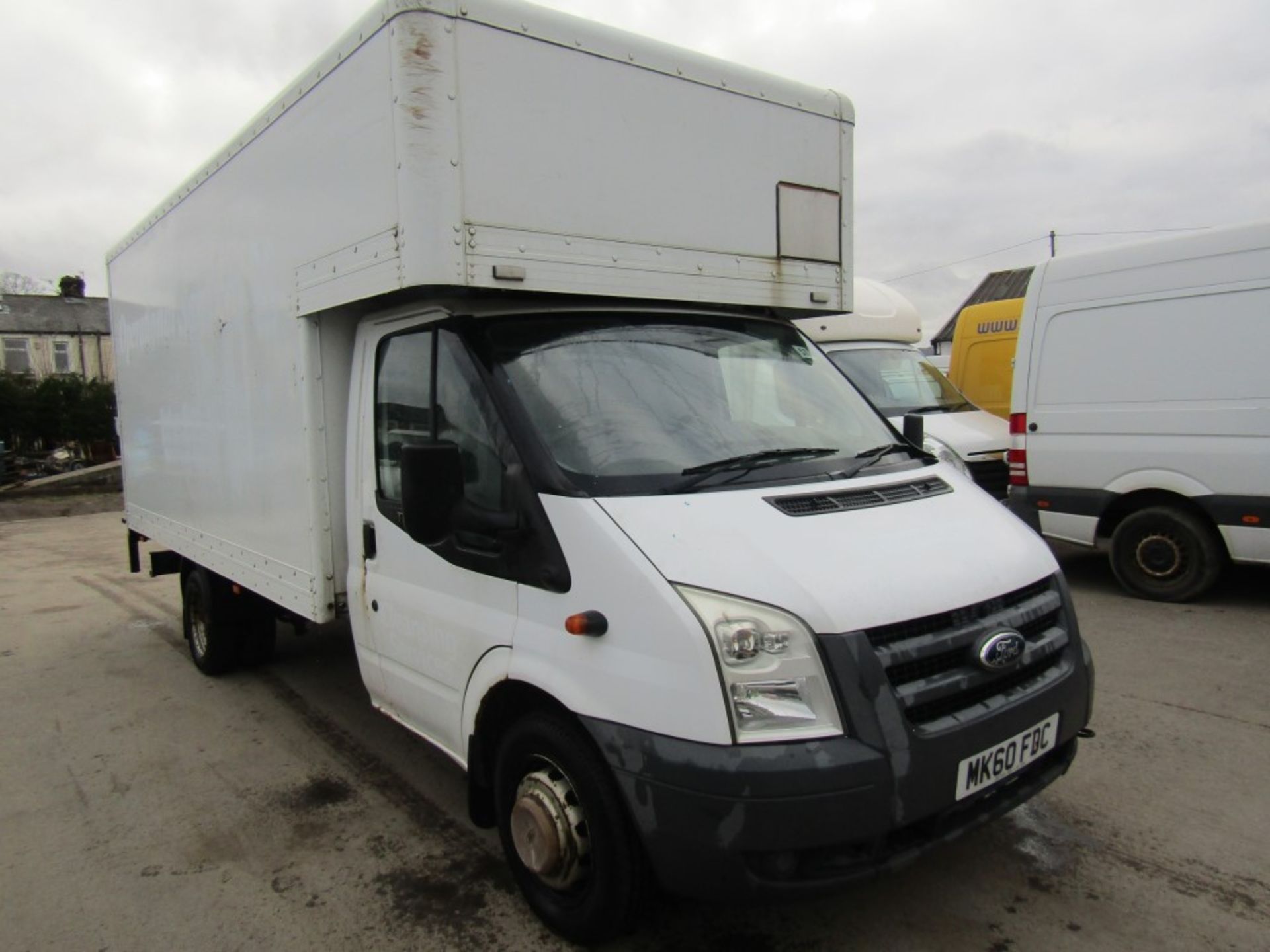 60 reg FORD TRANSIT 115 T350L RWD LUTON VAN (RUNS BUT NO STARTER MOTOR) (DIRECT COUNCIL) 1ST REG