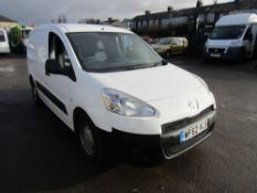 62 reg PEUGEOT PARTNER 625 S L1 HDI (NOISY ENGINE) 1ST REG 11/12, 160030M NOT WARRANTED, V5 HERE,