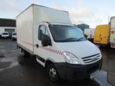 59 reg IVECO DAILY 35C12 XLWB BOX VAN C/W TAIL LIFT (DIRECT GTR M/C FIRE) 1ST REG 11/09, TEST 11/22,