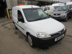 11 reg VAUXHALL COMBO 2000 CDTI (DIRECT UNITED UTILITIES WATER) 1ST REG 06/11, TEST 05/22,