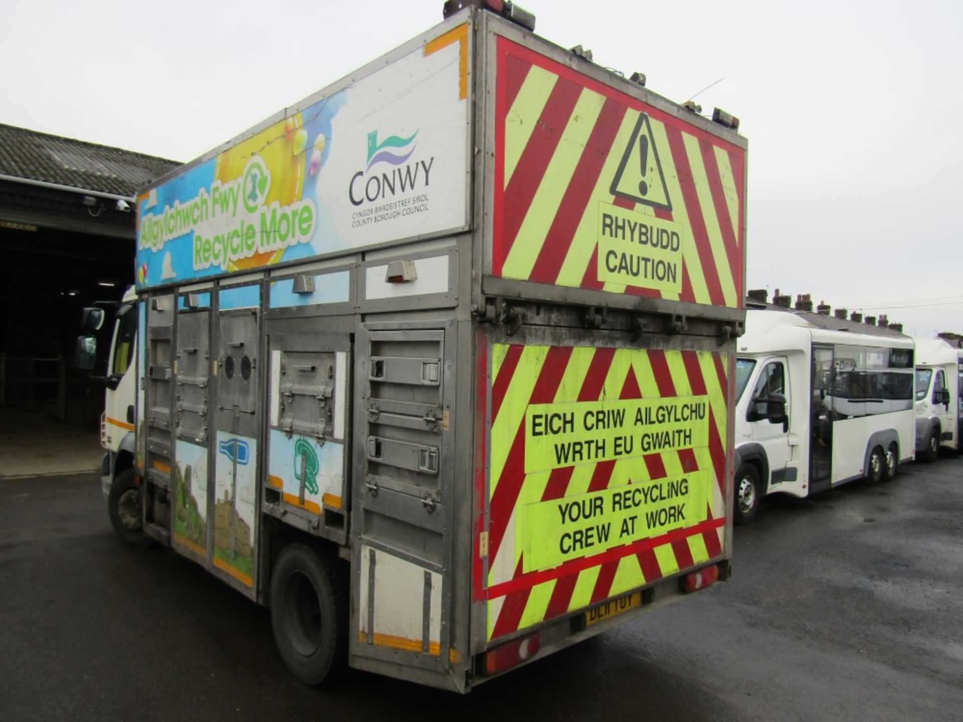 11 reg DAF FA LF45 ROMAQUIP RECYCLING COLLECTION VEHICLE (DIRECT COUNCIL) 1ST REG 07/11, TEST 10/22, - Image 3 of 6