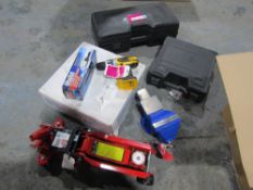 IMPACT WRENCH, VICE, MECHANICS SEAT, POLISHER, WORK LIGHT, HAMMER DRILL, TROLLEY JACK [+ VAT]