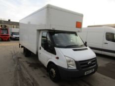 60 reg FORD TRANSIT 115 T350L RWD LUTON VAN (DIRECT COUNCIL) 1ST REG 09/10, TEST 03/22, 124749M