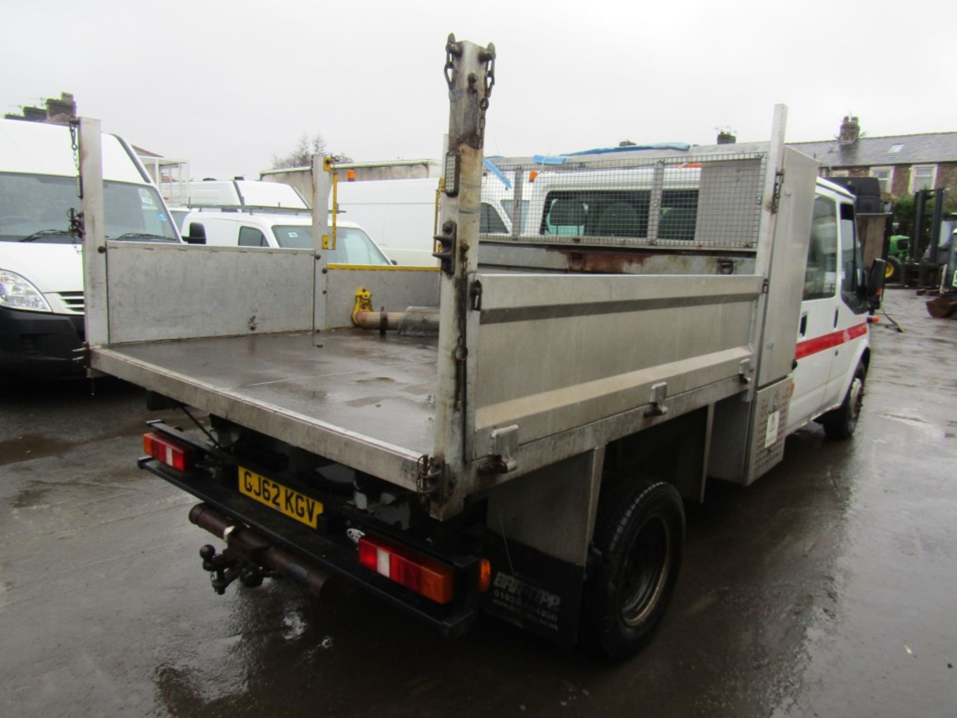 62 reg FORD TRANSIT 155 T460 RWD CREW CAB TIPPER (NON RUNNER) (DIRECT COUNCIL) 1ST REG 10/12, TEST - Image 4 of 6