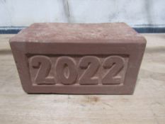 2022 DATE STONE HAND CARVED IN NATURAL SCOTTISH STONE [NO VAT]