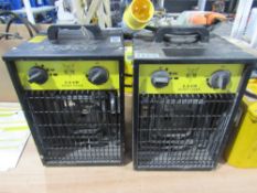 2 X 3KW 110V FAN HEATERS (DIRECT GAP) [+ VAT]