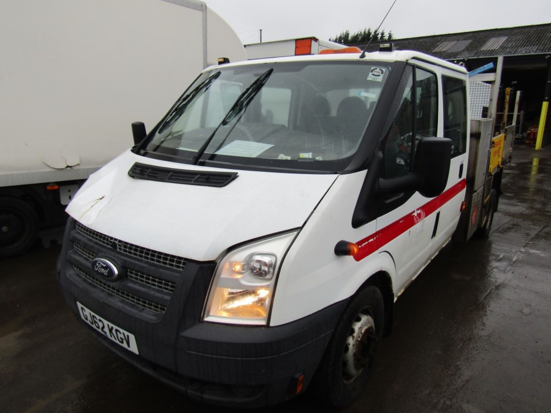 62 reg FORD TRANSIT 155 T460 RWD CREW CAB TIPPER (NON RUNNER) (DIRECT COUNCIL) 1ST REG 10/12, TEST - Image 2 of 6