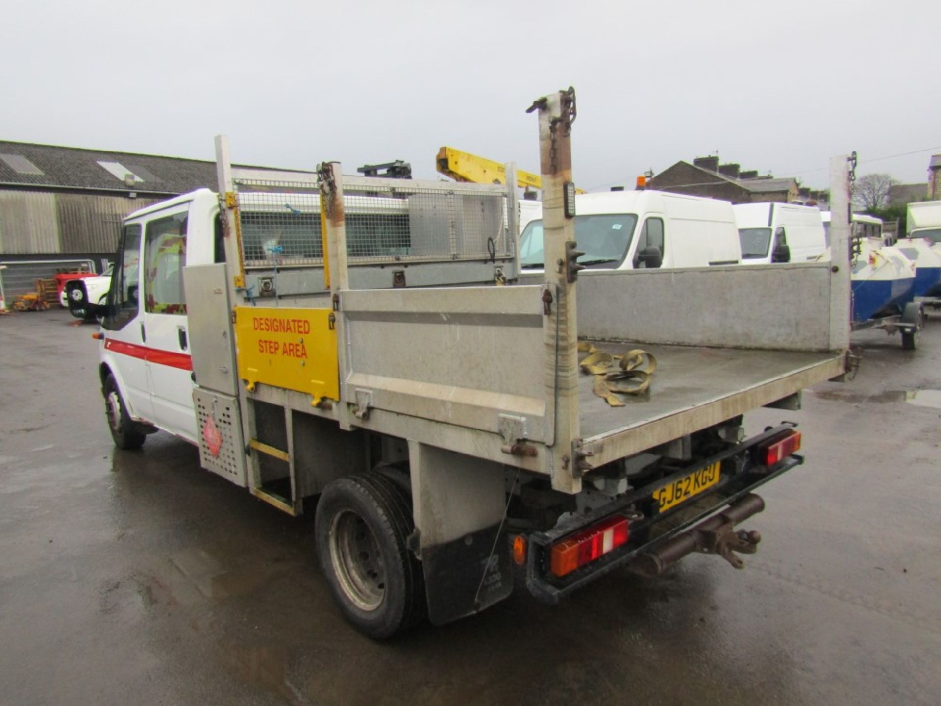 62 reg FORD TRANSIT 155 T460 RWD CREW CAB TIPPER (NON RUNNER) (DIRECT COUNCIL) 1ST REG 10/12, - Image 3 of 6