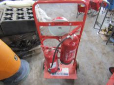 FIRE TROLLEY & 2 EXTINGUISHERS (DIRECT GAP) [+ VAT]