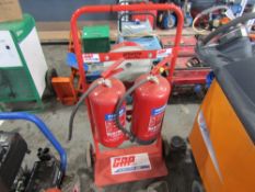 FIRE TROLLEY & 2 EXTINGUISHERS (DIRECT GAP) [+ VAT]