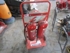 FIRE TROLLEY & 2 EXTINGUISHERS (DIRECT GAP) [+ VAT]