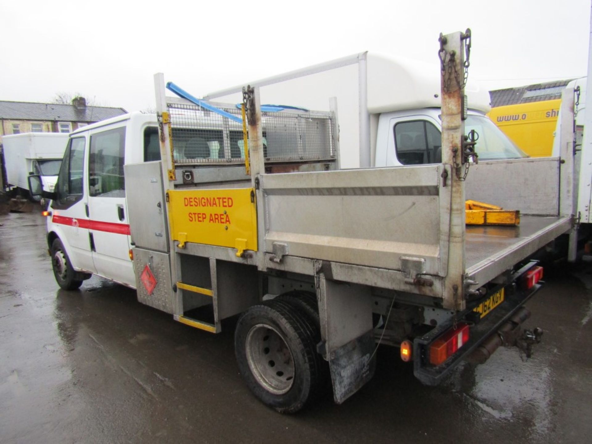 62 reg FORD TRANSIT 155 T460 RWD CREW CAB TIPPER (NON RUNNER) (DIRECT COUNCIL) 1ST REG 10/12, TEST - Image 3 of 6