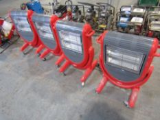 4 X 3KW 2 BAR INFRARED HEATERS (DIRECT GAP) [+ VAT]