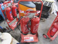 FIRE TROLLEY & 2 EXTINGUISHERS (DIRECT GAP) [+ VAT]