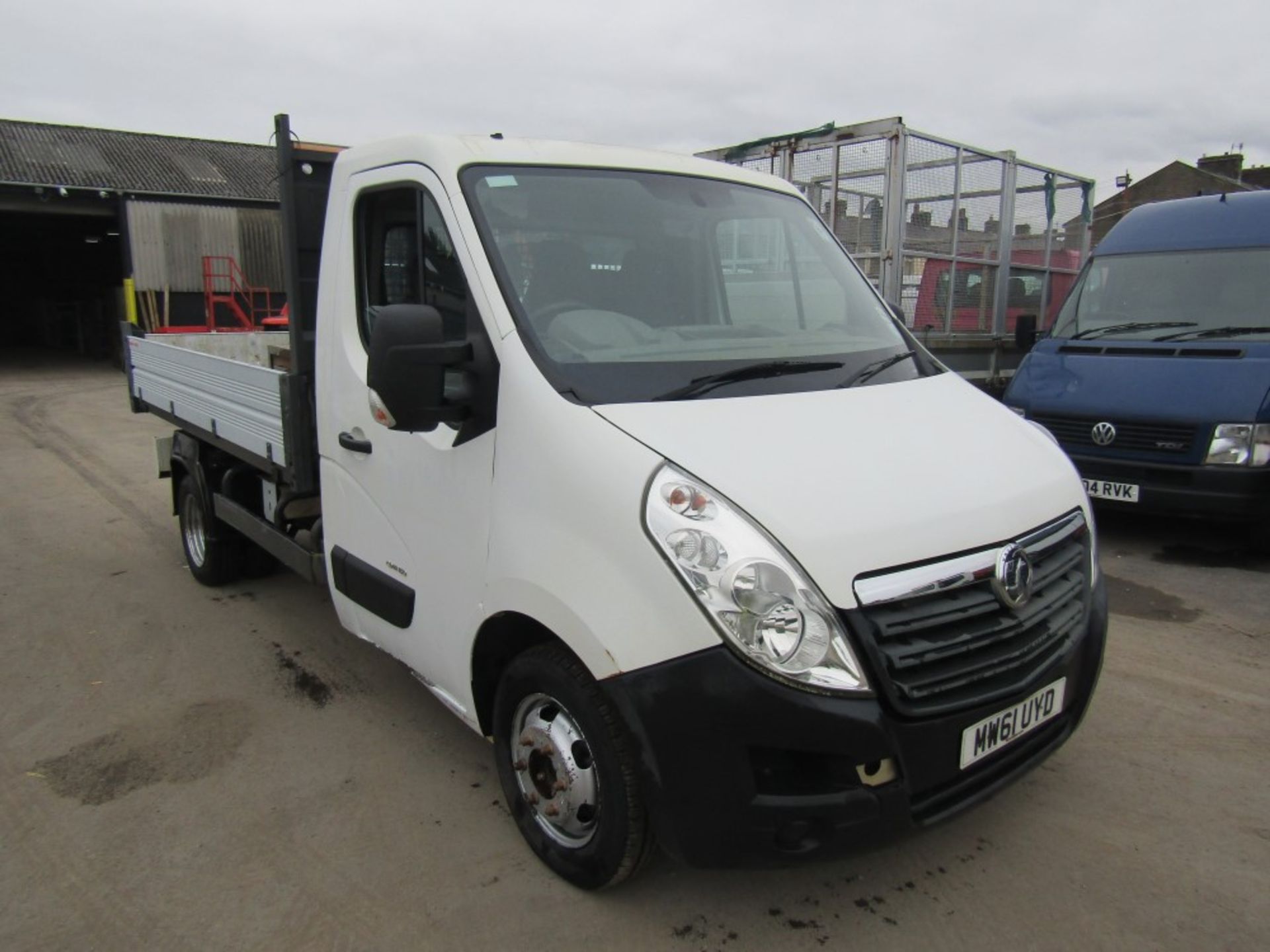 61 reg VAUXHALL MOVANO R3500 L2H1 CDTI TIPPER (DIRECT UNITED UTILITIES WATER) 1ST REG 02/12, TEST