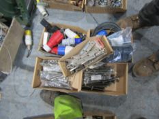 5 BOXES ELECTRICAL FITTING, NUTS & BOLTS [NO VAT]
