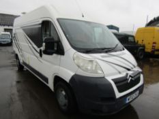 12 reg CITROEN RELAY 35 L3H2 ENTERPRISE HDI MOTORHOME (ON VCAR CAT C) 1ST REG 07/12, TEST 18/03/