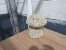 HAND CARVED MUSHROOM IN NATRUAL STONE [NO VAT]