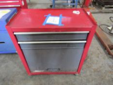 2 DRAWER TOOLBOX WITH CABINET [NO VAT]