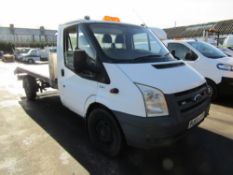 59 reg FORD TRANSIT FLAT BACK, 1ST REG 01/10, TEST 07/22, 133396M NOT WARRANTED, V5 HERE, 1 FORMER