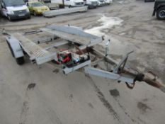 BRENDERUP TWIN AXLE VEHICLE TRANSPORTER C/W ELECTRIC WINCH [+ VAT]