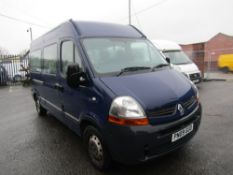 09 reg RENAULT MASTER 120.33 MWB MINIBUS (DIRECT COUNCIL) 1ST REG 06/09, TEST 05/22, 39135M, V5