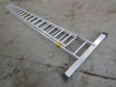 4.5M - 8.0M 2 PART ALUMINIUM LADDER (DIRECT HIRE COMPANY) [+ VAT]