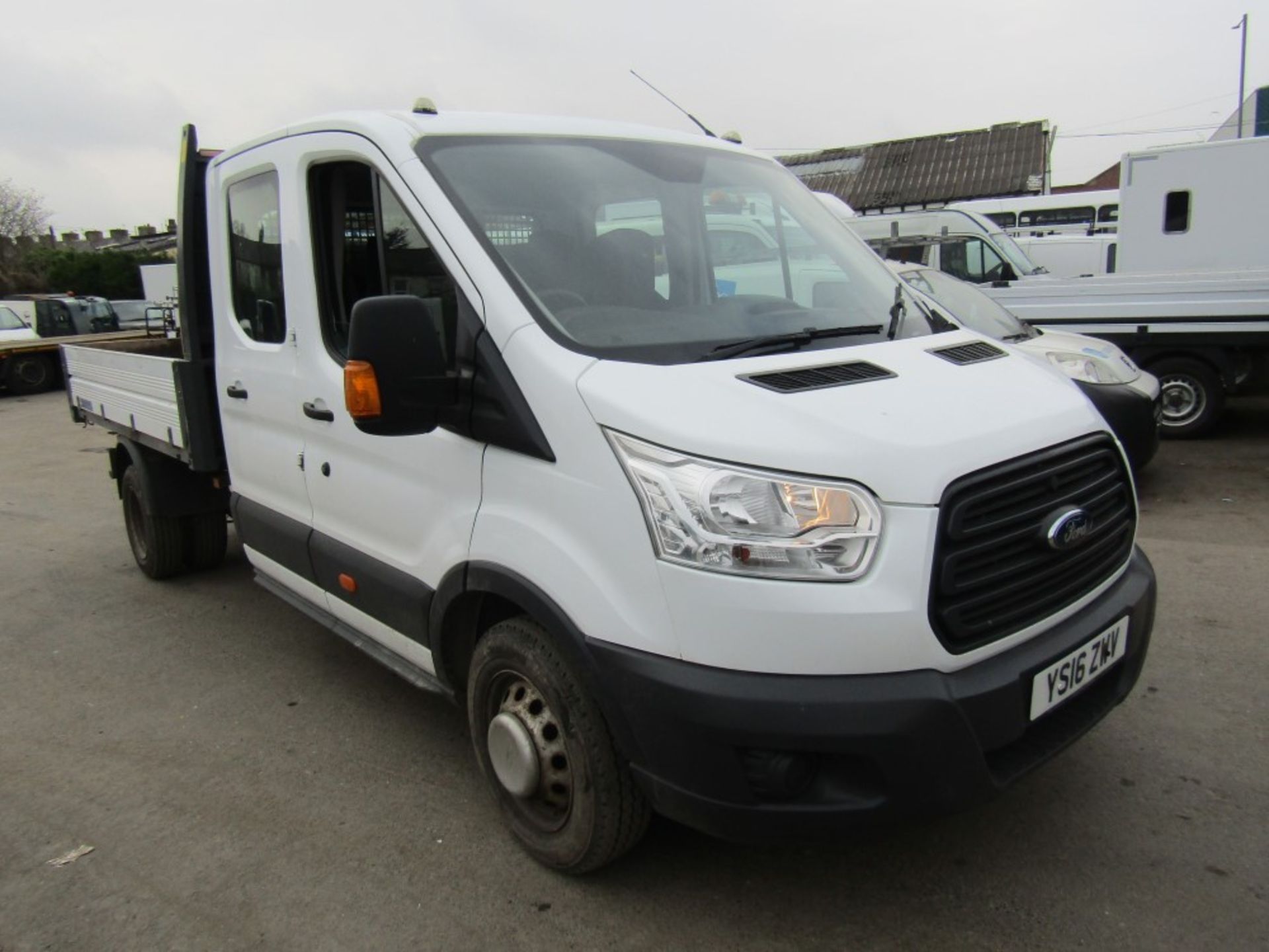 16 reg FORD TRANSIT 350 CREW CAB TIPPER (ON VCAR CAT N) 1ST REG 05/16, TEST 04/23, 55778M, V5