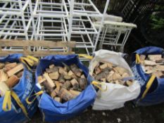 4 LARGE BAGS OF LOGS [NO VAT]